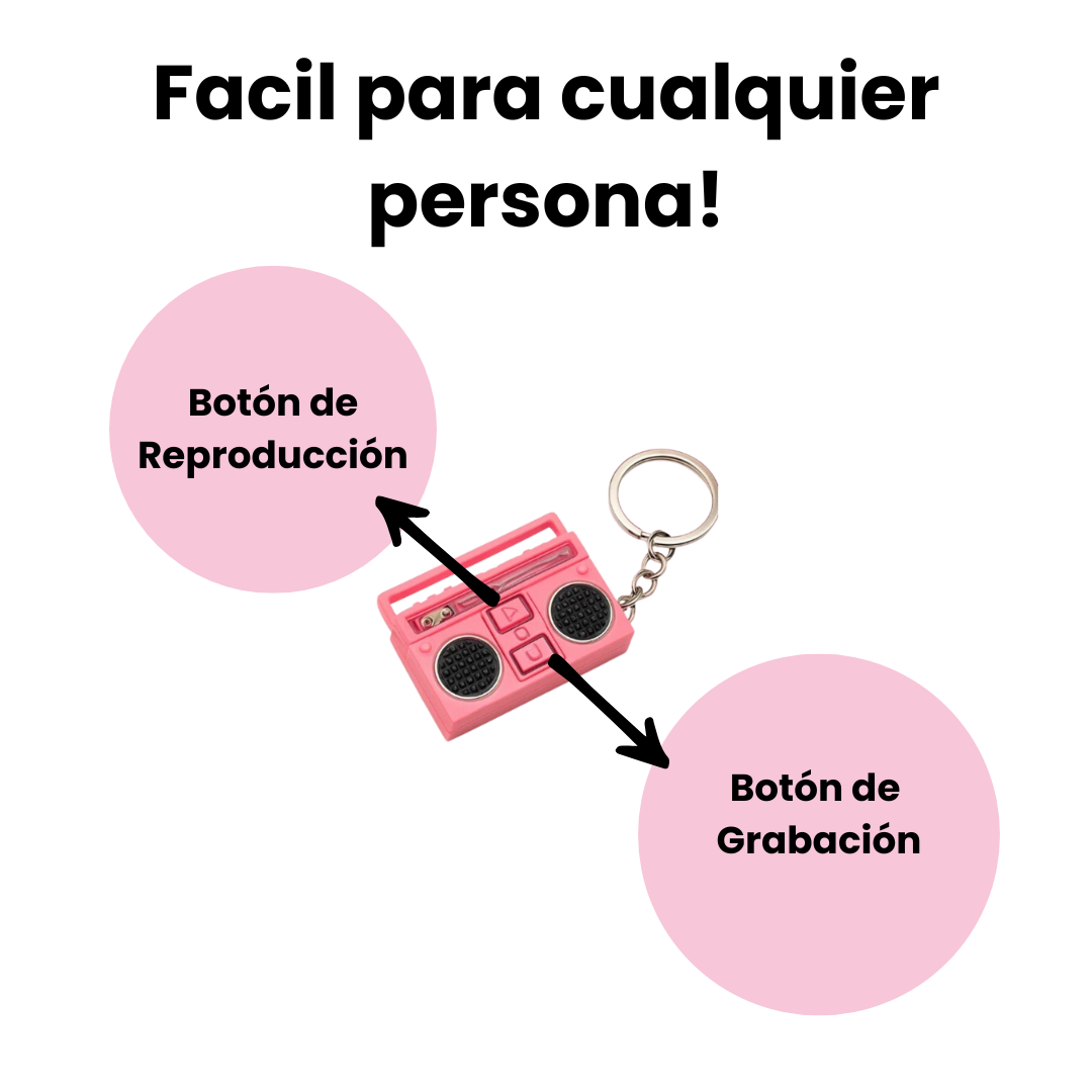 Mini Grabadora de Radio Retro