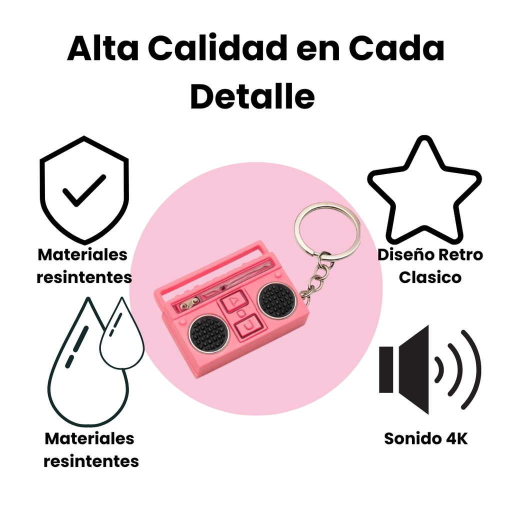 Mini Grabadora de Radio Retro